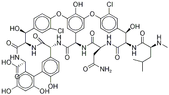 Vancomycin Aglycon Trifluoroacetic Acid Salt Hydrate Structural