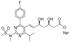 ROSUVASTATIN-D6, SODIUM SALT Structural