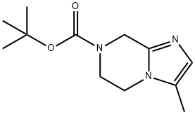 tert-butyl 3-Methyl-5,6-dihydroiMidazo[1,2-a]pyrazine-7(8H)-carboxylate Structural