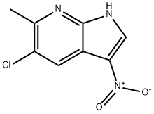 5-CHLORO-6-METHYL-3-NITRO-7-AZAINDOLE Structural