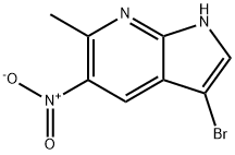 3-BROMO-6-METHYL-5-NITRO-7-AZAINDOLE Structural