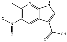 1H-Pyrrolo[2,3-b]pyridine-3-carboxylic  acid,  6-methyl-5-nitro- Structural