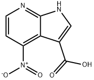 1H-Pyrrolo[2,3-b]pyridine-3-carboxylic  acid,  4-nitro- Structural