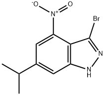 3-BROMO-4-NITRO-6-ISOPROPYL (1H)INDAZOLE