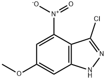 3-CHLORO-6-METHOXY-4-NITRO 1H-INDAZOLE