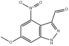 6-METHOXY-4-NITRO 3-1H-INDAZOLE CARBOXALDEHYDE