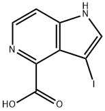 3-IODO-5-AZAINDOLE-4-CARBOXYLIC ACID Structural