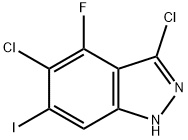 3,5-DICHLORO-4-FLUORO-6-IODO 1H-INDAZOLE Structural