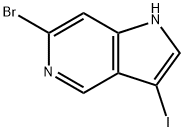 6-BROMO-3-IODO-5-AZAINDOLE Structural