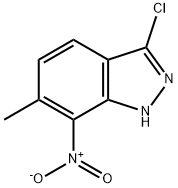 3-CHLORO-6-METHYL-7-NITRO (1H)INDAZOLE Structural