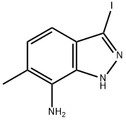 7-AMINO-3-IODO-METHYL (1H)INDAZOLE Structural