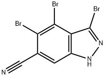 3,4,5-TRIBROMO-6-CYANO (1H)INDAZOLE