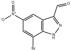 7-BROMO-5-NITRO-3-(1H)INDAZOLE CARBOXALDEHYDE