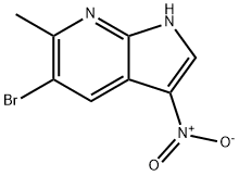 5-BROMO-6-METHYL-3-NITRO-7-AZAINDOLE Structural