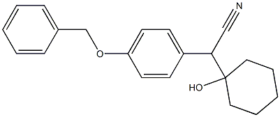 alpha-(1-Hydroxycyclohexyl)-4-(phenylmethoxy)benzeneacetonitrile Structural