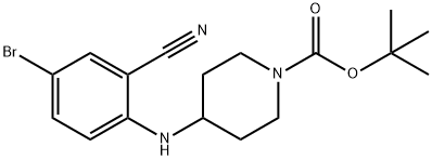 tert-butyl 4-(4-broMo-2-
cyanophenylaMino)piperidine-1-carboxylate Structural