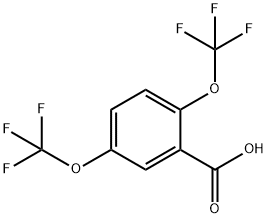 2,5-bis(trifluoromethoxy)benzoic acid Structural