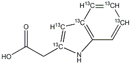 Indoleacetic Acid-13C6 Structural