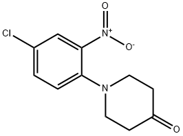 1-(4-chloro-2-nitrophenyl)piperidin-4-one Structural