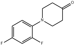 1-(2,4-difluorophenyl)piperidin-4-one Structural