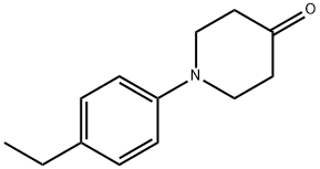 1-(4-ethylphenyl)piperidin-4-one Structural