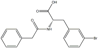 N-PHENYLACETYL-3-BROMO-BETA-PHENYLALANINE Structural