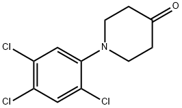 1-(2,4,5-trichlorophenyl)piperidin-4-one Structural