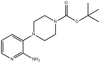 1-Piperazinecarboxylic acid, 4-(2-aMino-3-pyridinyl)-, 1,1-diMethylethyl ester Structural