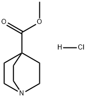 1-Azabicyclo[2.2.2]octane-4-carboxylic acid, methyl ester, hydrochloride (1:1) Structural