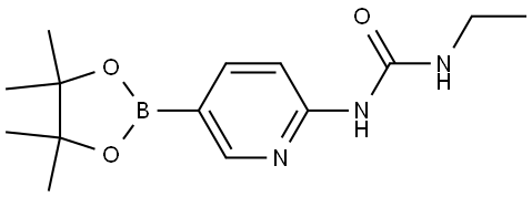 N-ETHYL-N'-[5-(4,4,5,5-TETRAMETHYL-1,3,2-DIOXABOROLAN-2-YL)-2-PYRIDINYL]-UREA Structural