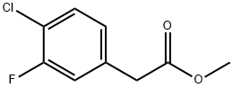 methyl 2-(4-chloro-3-fluorophenyl)acetate Structural