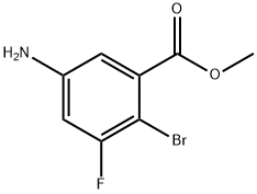 Benzoic acid, 5-aMino-2-broMo-3-fluoro-, Methyl ester Structural
