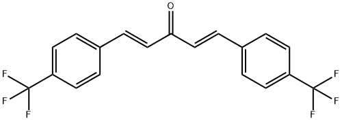 trans,trans-1,5-Bis[4-(trifluoroMethyl)phenyl]-1,4-pentadien-3-one Structural