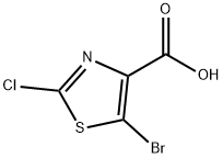 5-BroMo-2-chlorothiazole-4-carboxylic acid Structural