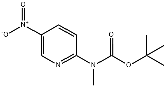 tert-butyl Methyl(5-nitropyridin-2-yl)carbaMate Structural