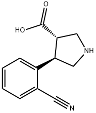 (3S,4R)-4-(2-Cyanophenyl)pyrrolidine-3-carboxylic acid