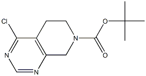 tert-butyl 4-chloro-5,6-dihydropyrido[3,4-d]pyriMidine-7(8H)-carboxylate Structural
