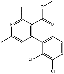 4-(2,3-Dichlorophenyl)-2,6-dimethyl-3-pyridinecarboxylic acid methyl ester Structural