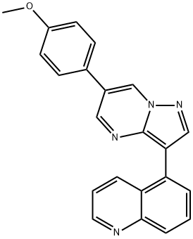 5-[6-(4-Methoxyphenyl)pyrazolo[1,5-a] Structural