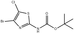 tert-Butyl (4-broMo-5-chlorothiazol-2-yl)carbaMate Structural