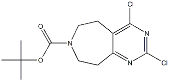 tert-Butyl 2,4-dichloro-5,6,8,9-tetrahydropyriMido[4,5-d]azepine-7-carboxylate Structural