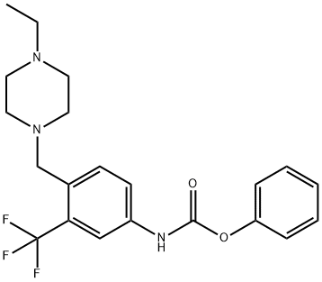 CarbaMic acid, N-[4-[(4-ethyl-1-piperazinyl)Methyl]-3-(trifluoroMethyl)phenyl]-, phenyl ester Structural