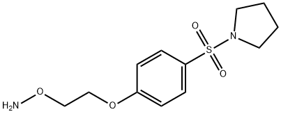 O-(2-(4-(pyrrolidin-1-ylsulfonyl)phenoxy)ethyl)hydroxylaMine Structural
