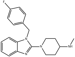 1-[1-(4-Fluorobenzyl)-1H-BenziMidazole-2yl]-N-Methyl-4-piperidineaMine Structural