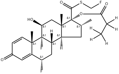 Fluticasone propionate-d5 Structural