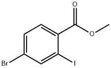 4-BroMo-2-iodo-benzoic acid Methyl ester Structural