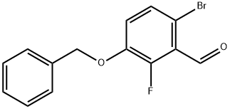 3-BENZYLOXY-6-BROMO-2-FLUOROBENZALDEHYDE