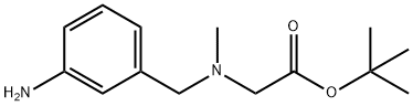 TERT-BUTYL 2-(N-(3-AMINOBENZYL)-N-METHYLAMINO)ACETATE Structural
