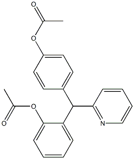 Bisacodyl Related Compound E (20 mg) (2-[(4-Acetoxyphenyl)(pyridin-2-yl)methyl]phenyl acetate) Structural