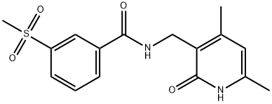 BenzaMide, N-[(1,2-dihydro-4,6-diMethyl-2-oxo-3-pyridinyl)Methyl]-3-(Methylsulfonyl)-